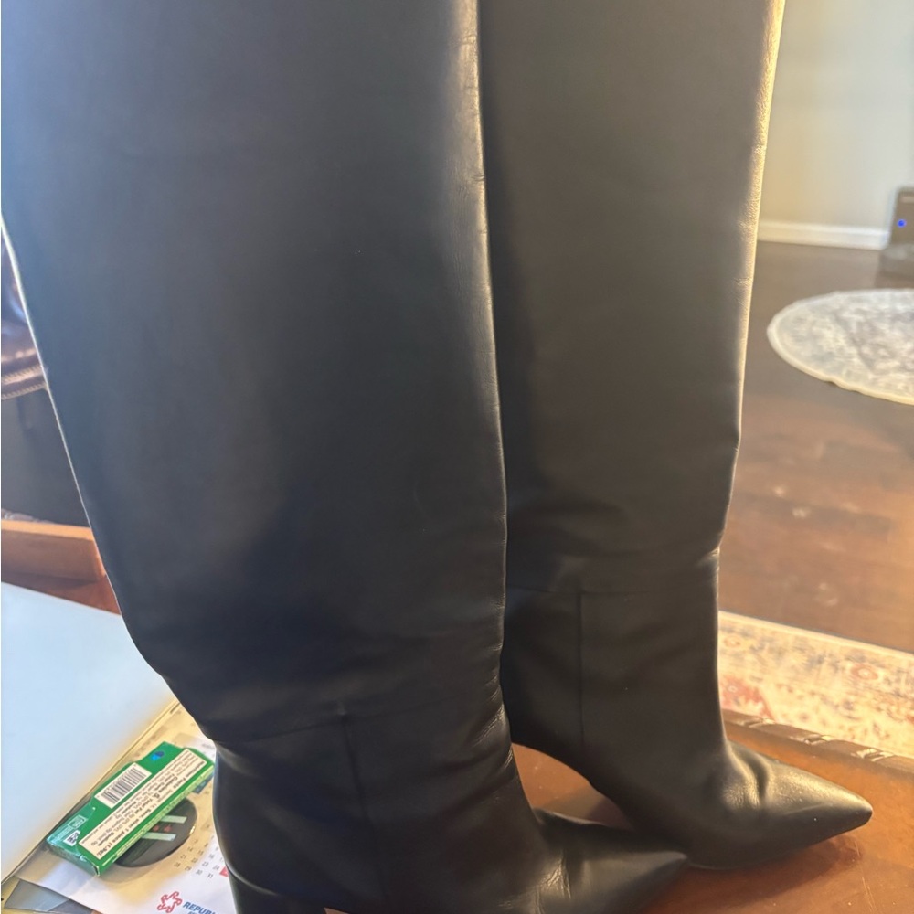 Steve Madden Black Heeled Boots